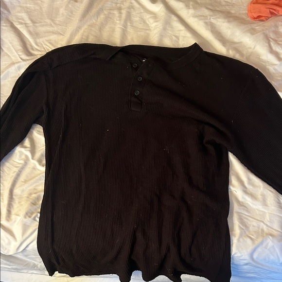 Fruit of the Loom Black Crew Neck Shirt - Picture 1 of 3